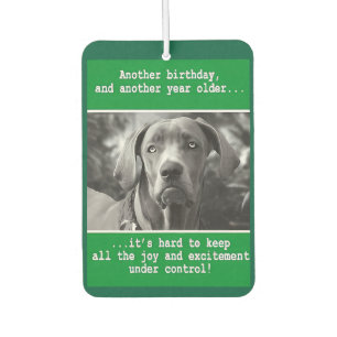 Ambientador Famoso cumpleaños personalizado de la foto de perr