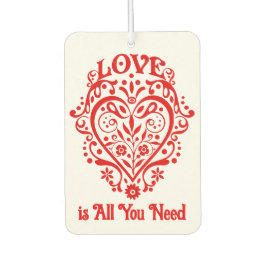 Ambientador Fancy Red Love Heart Personalizado