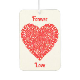 Ambientador Fancy Red Romantic Heart Personalizable