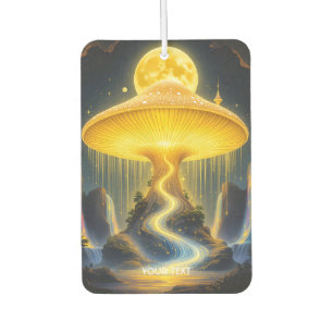 Ambientador Fantasía lindo hongo amarillo antiguo