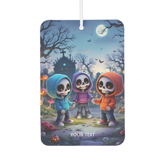 Ambientador Fantasy Cute Laughing Chibi Skeletons (Anverso)