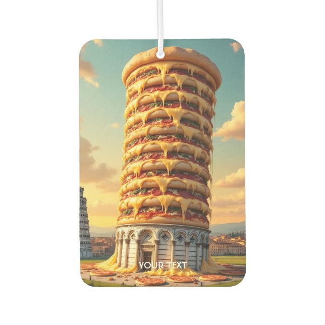 Ambientador Fantasy Cute Pisa Tower Pizza (Anverso)
