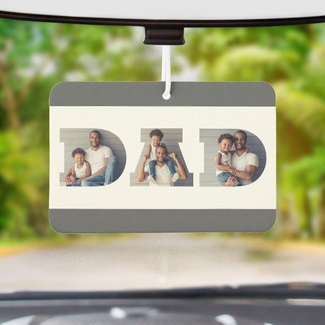 Ambientador Father's Day 3-Photo "Dad" Cutout Typography (Subido por el creador)