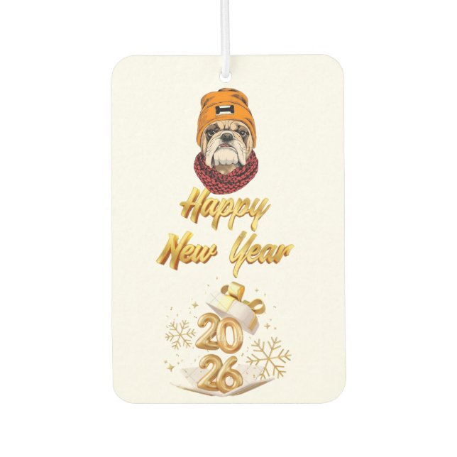 Ambientador feliz año nuevo 2026 (Anverso)
