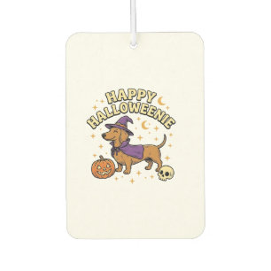 Ambientador Feliz Camiseta de Perro Bruja Dachshund de Hallowe