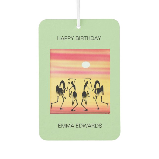 Ambientador Feliz cumpleaños, asombrosa danza rota africana se (Anverso)