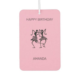 Ambientador Feliz cumpleaños, bailarinas rosadas