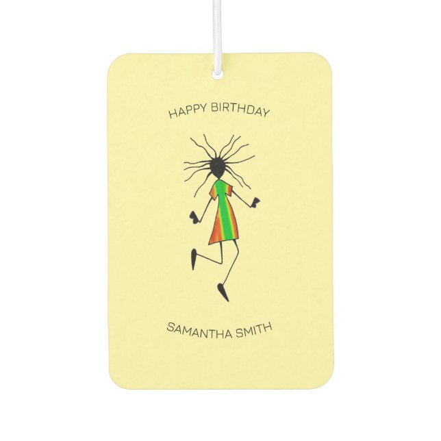 Ambientador Feliz cumpleaños, increíble baile de celebración (Anverso)