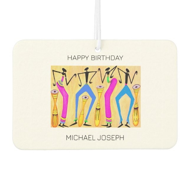 Ambientador Feliz cumpleaños, maravilloso baile de felicidad d (Anverso)