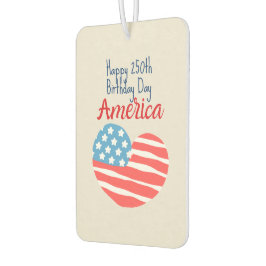 Ambientador Feliz cumpleaños número 250 América, Bandera Coraz