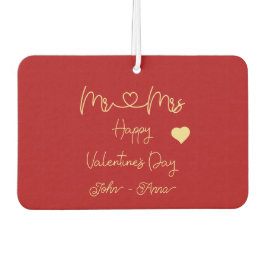Ambientador Feliz día de San Valentín Sr y Sra Personalizar