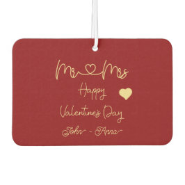 Ambientador Feliz día de San Valentín Sr y Sra Personalizar