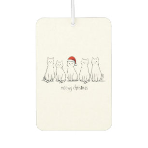 Ambientador Feliz Gatomidad Gato Navidad Adorable Gatito Gatos