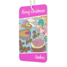 Feliz Navidad Amber Car Freshener por dalDesignNZ