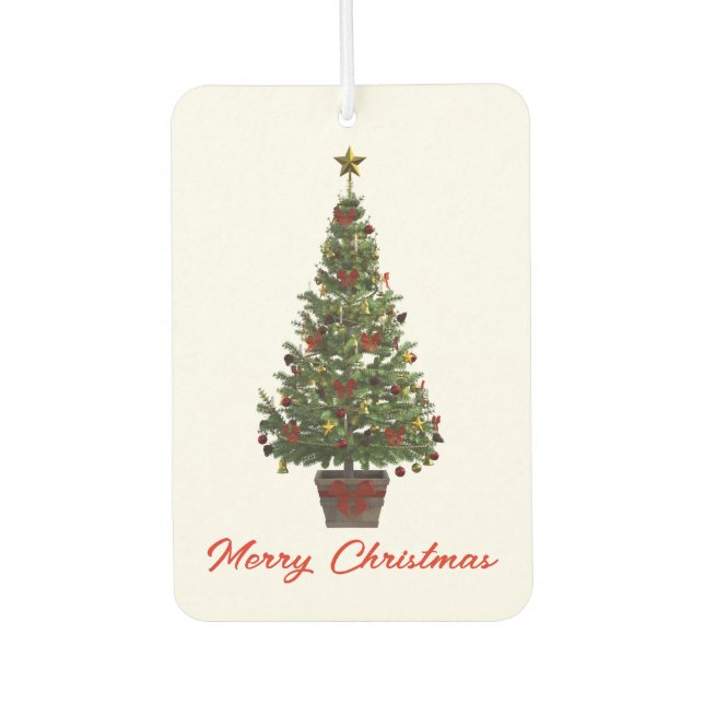 Ambientador Feliz Navidad. Árbol de Navidad (Anverso)