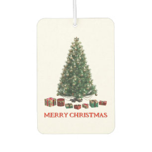 Ambientador Feliz Navidad. Árbol (diseño 1) con regalos