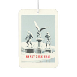 Ambientador Feliz Navidad. Esculturas de hielo monstruosas