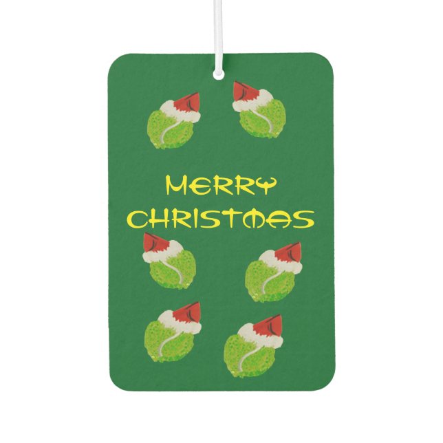 Ambientador Feliz Navidad Rectángulo Aire Freshener, Pino (Anverso)