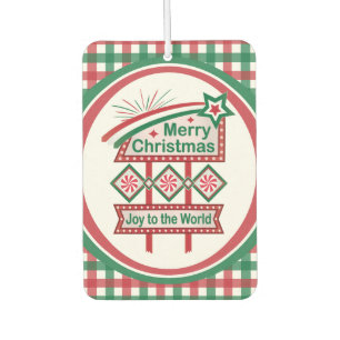 Ambientador Feliz Navidad Retro Marquee - Alegría al mundo