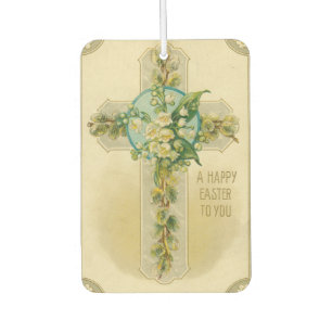 Ambientador Feliz Pascua para Usted - Tarjeta Postal Antigua,