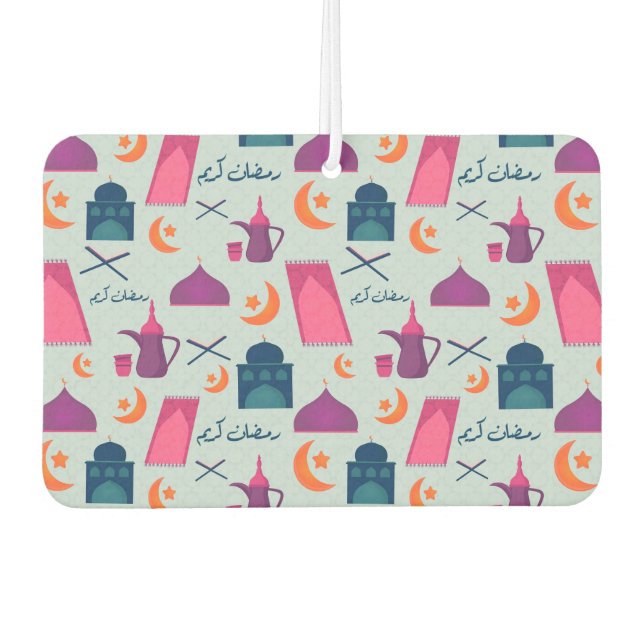 Ambientador Feliz patrón de Ramadán (Anverso)
