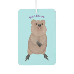 Ambientador Feliz y lindo diseño de personalizados de quokka