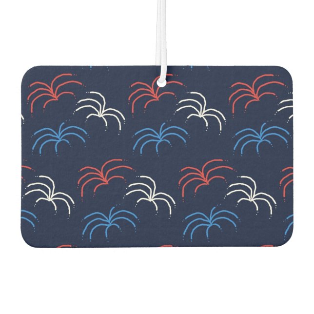Ambientador Fireworks Car Air Freshener (Navy Blue & Red) (Anverso)