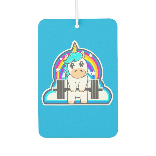 Ambientador Fitness unicorn (Anverso)