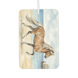 Ambientador Fjara Caballo islandés acuarela en la playa