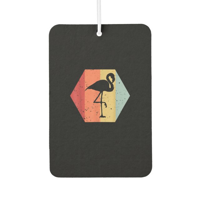 Ambientador Flamingo de época retro | Cute Flamingo Lover (Anverso)