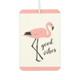 Ambientador Flamingo Good Vibes Pink Black Air Freshener