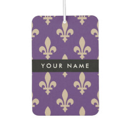 Ambientador Fleur de Lis, Beige on Purple, Royal, Your Name