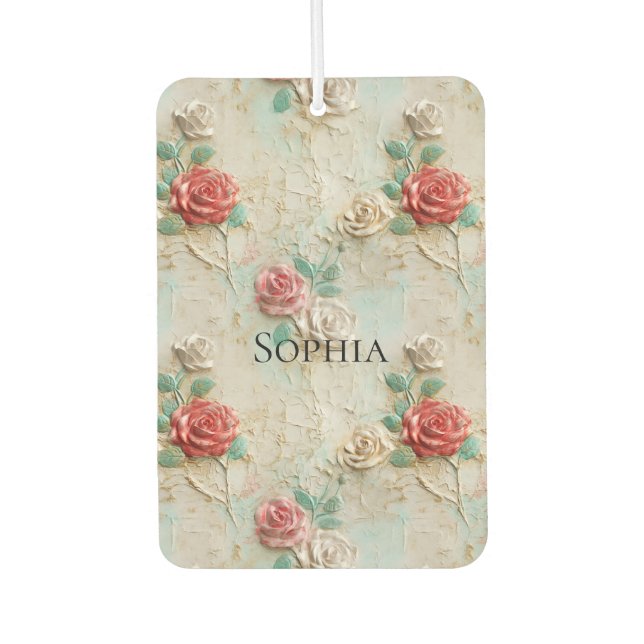 Ambientador Flor de crema roja rosa para Rosas (Anverso)