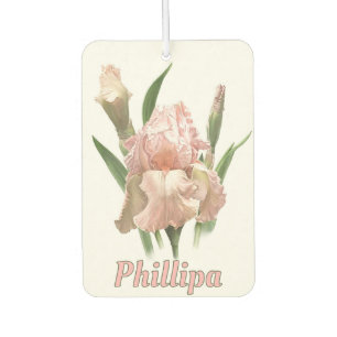 Ambientador Flor de iris con barba rosa personalizada
