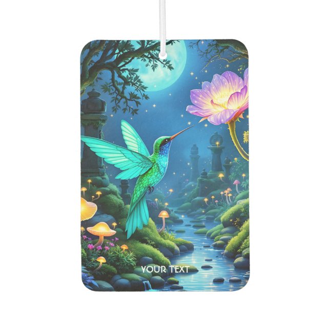 Ambientador Flor de pájaro verde suave (Anverso)