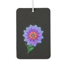 Flor Neon Mandala en un fondo oscuro