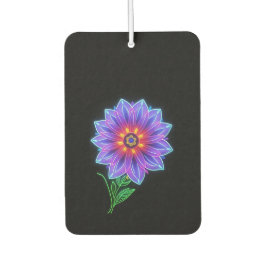 Ambientador Flor Neon Mandala en un fondo oscuro