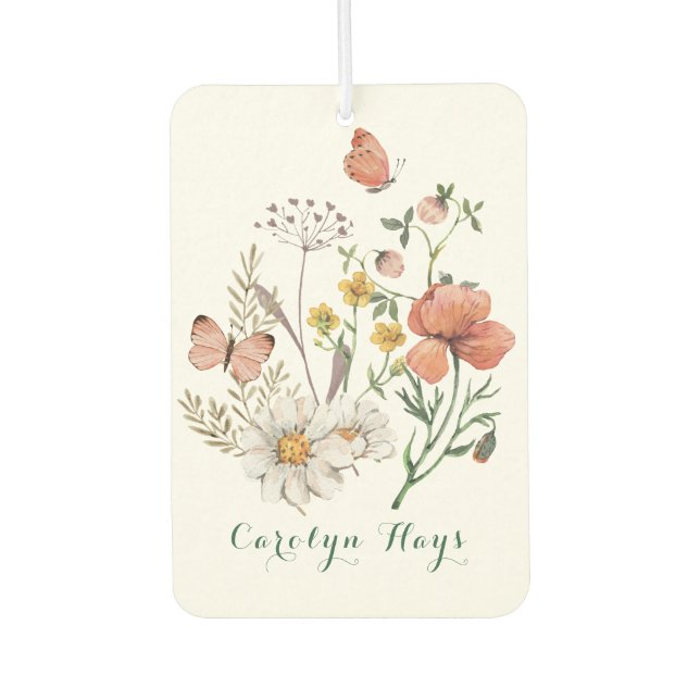 Ambientador Flor silvestre acuarela Pastel (Anverso)