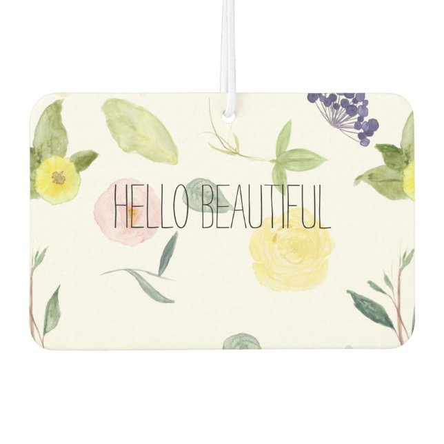 Ambientador Flora acuática amarilla rosa (Anverso)