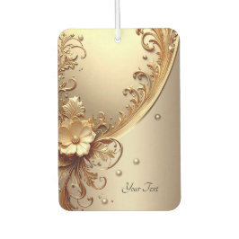 Ambientador Floral Dorado Ornamentado