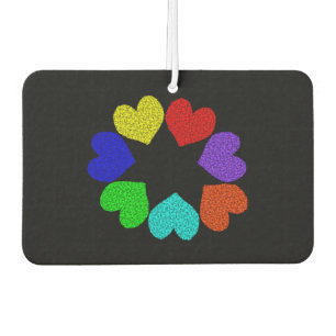 Ambientador Floral Rainbow Love Hearts Air Freshener