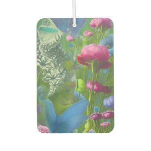 Ambientador Floral rosa, azul y blanco
