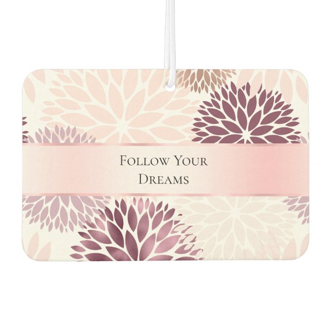 Ambientador Floral rosa de Moda elegante (Anverso)