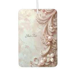 Ambientador floral y perla ornamentada rosa