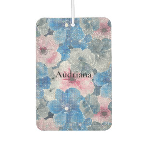 Ambientador Flores Azules Rosadas Brillan