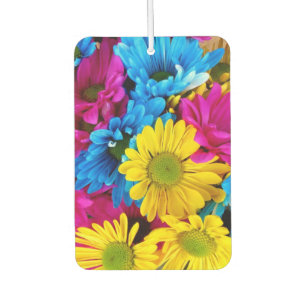 Ambientador Flores de colores, margaritas - rosa amarillo azul