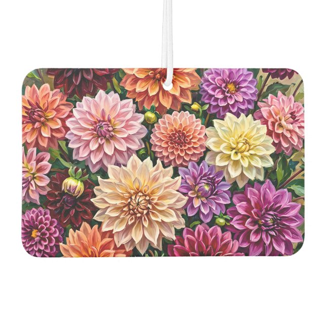 Ambientador Flores de Dalia Coloridas (Anverso)
