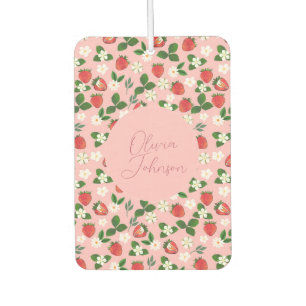 Ambientador Flores de Fresas Dulces Acuarela Floral
