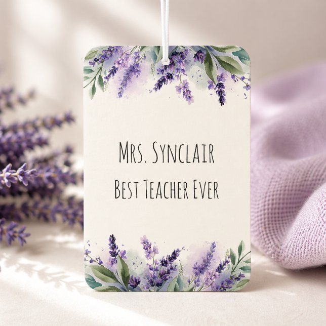 Ambientador Flores de lavanda personalizadas Agradecimiento a  (Subido por el creador)