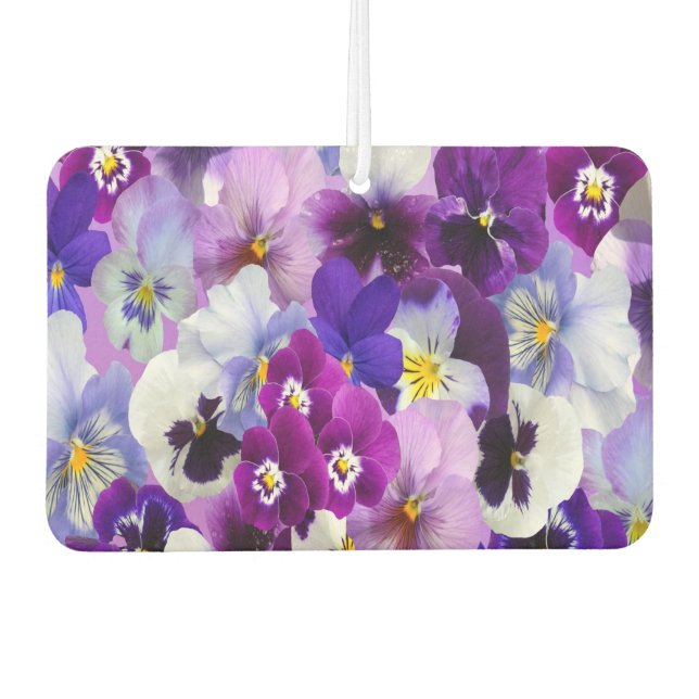 Ambientador Flores De Pensamientos Purpura Azul Blanco (Anverso)
